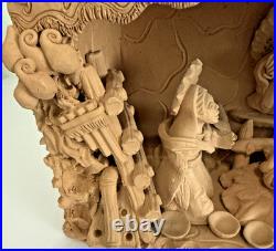 Handmade Terracotta Nativity Scene Christmas Village Figures Angel & Animals