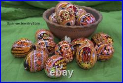 Handmade Ukrainian pysanka Traditional easter decor Holiday decor Gift for her