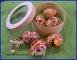 Handmade Ukrainian pysanka Traditional easter decor Holiday decor Gift for her