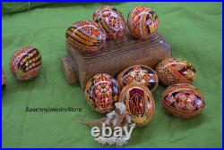 Handmade Ukrainian pysanka Traditional easter decor Holiday decor Gift for her
