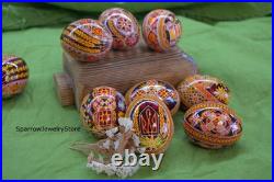 Handmade Ukrainian pysanka Traditional easter decor Holiday decor Gift for her