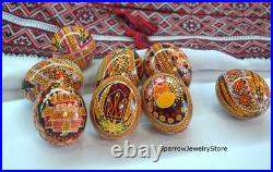 Handmade Ukrainian pysanka Traditional easter decor Holiday decor Gift for her