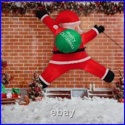 Hanging Christmas Inflatables Wearing Christmas Hat, Blow up Christmas Ornaments