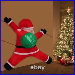 Hanging Christmas Inflatables Wearing Christmas Hat, Blow up Christmas Ornaments