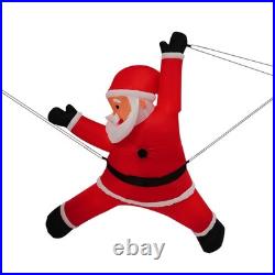 Hanging Christmas Inflatables Wearing Christmas Hat, Blow up Christmas Ornaments