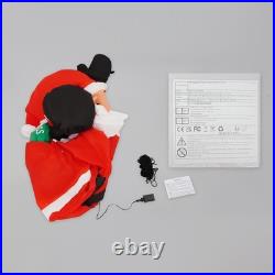 Hanging Christmas Inflatables Wearing Christmas Hat, Blow up Christmas Ornaments