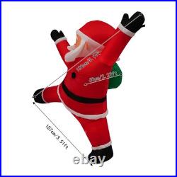 Hanging Christmas Inflatables Wearing Christmas Hat, Blow up Christmas Ornaments