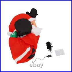 Hanging Christmas Inflatables Wearing Christmas Hat, Blow up Christmas Ornaments