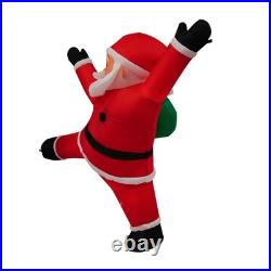 Hanging Christmas Inflatables Wearing Christmas Hat, Blow up Christmas Ornaments