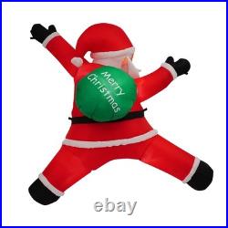 Hanging Christmas Inflatables Wearing Christmas Hat, Blow up Christmas Ornaments