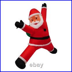 Hanging Christmas Inflatables Wearing Christmas Hat, Blow up Christmas Ornaments