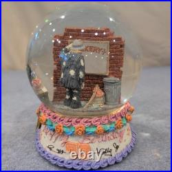 Happy 70th Birthday Signed Emmett Kelly Jr. Snow Globe Musical Clown Baker