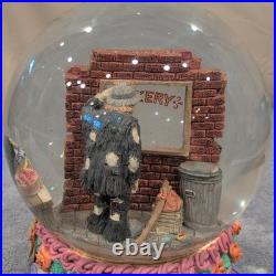 Happy 70th Birthday Signed Emmett Kelly Jr. Snow Globe Musical Clown Baker