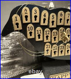 Happy Halloween Countdown Calendar Wooden Raven Black Crow Decoration Spooky Happy Halloween Countdown Calendar Wooden Raven Black Crow Decoration Spooky