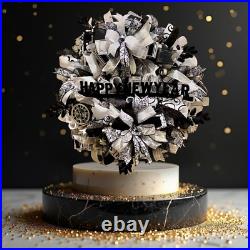 Happy New Year wreath, New Year wreath, New Year door decor, New Year door wreath Happy New Year wreath, New Year wreath, New Year door decor, New Year door wreath