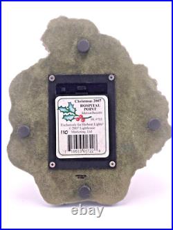 Harbour LIghts #722 HOSPITAL POINT, MA Lighthouse Christmas 2007 LE #110 Lighted