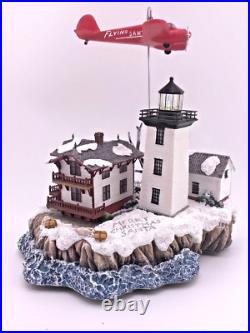 Harbour LIghts #722 HOSPITAL POINT, MA Lighthouse Christmas 2007 LE #110 Lighted