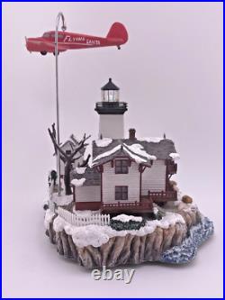 Harbour LIghts #722 HOSPITAL POINT, MA Lighthouse Christmas 2007 LE #110 Lighted