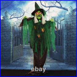 Haunted Hill Farm Talking Forest Witch Halloween 6ft Standing Haunted Hill Farm Talking Forest Witch Halloween 6ft Standing