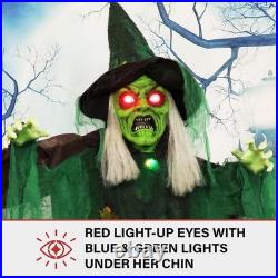 Haunted Hill Farm Talking Forest Witch Halloween 6ft Standing Haunted Hill Farm Talking Forest Witch Halloween 6ft Standing