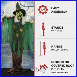 Haunted Hill Farm Talking Forest Witch Halloween 6ft Standing Haunted Hill Farm Talking Forest Witch Halloween 6ft Standing