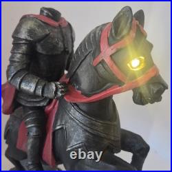 Headless Horseman LED Lighted Decor 15.75 Gothic Halloween Tabletop New NWT