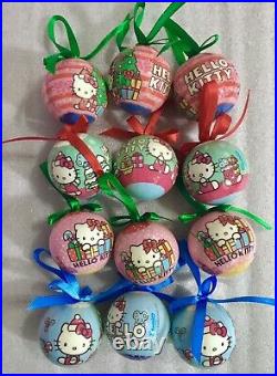 Hello Kitty Kurt S. Adler 23 Pink Christmas Tree 12 Ornaments & Tinsel UNUSED