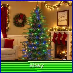 Hivvago Warm White LED Christmas Tree Prelit Artificial in 6ft 7.5ft 9ft Sizes