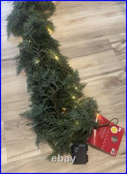 Hobby Lobby 6ft Pre-Lit Cedar Garland. Christmas Greenery Lighted Garland. NEW Hobby Lobby 6ft Pre-Lit Cedar Garland. Christmas Greenery Lighted Garland. NEW