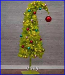 Hobby Lobby Grinch Christmas Tree 5' LED Bright Green Whimsical NEW