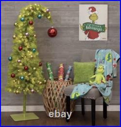 Hobby Lobby Grinch Christmas Tree 5' LED Bright Green Whimsical NEW