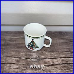 Holiday Dining Set 53 Pieces with Plates, Bowls, Coffee Cups and Wine Glasses