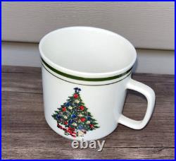 Holiday Dining Set 53 Pieces with Plates, Bowls, Coffee Cups and Wine Glasses