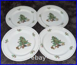 Holiday Hostess Christmas Tree with Holly Plates 8 Lunch Salad Set of 3 Holiday Hostess Christmas Tree with Holly Plates 8 Lunch Salad Set of 3