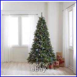 Holiday Living 7.5-ft Brighton Spruce Pre-lit Artificial Christmas Tree