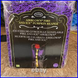 Holiday Living Airblown Fire and Ice Pumpkin Reaper Inflatable