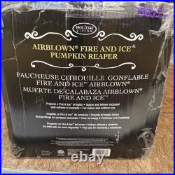 Holiday Living Airblown Fire and Ice Pumpkin Reaper Inflatable