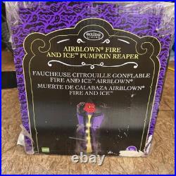 Holiday Living Airblown Fire and Ice Pumpkin Reaper Inflatable