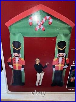 Holiday Living Christmas 12 ft Light Nutcrackers Animated Archway Inflatable