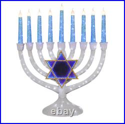 Holiday Living Menorah Pre-Lit Fabric Free standing decoration Menorah LED Light Holiday Living Menorah Pre-Lit Fabric Free standing decoration Menorah LED Light