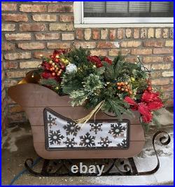 Holiday Living Pre-lit Topiary Sleigh Christmas Display 30 Indoor/Outdoor