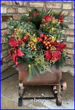 Holiday Living Pre-lit Topiary Sleigh Christmas Display 30 Indoor/Outdoor