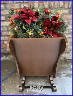 Holiday Living Pre-lit Topiary Sleigh Christmas Display 30 Indoor/Outdoor