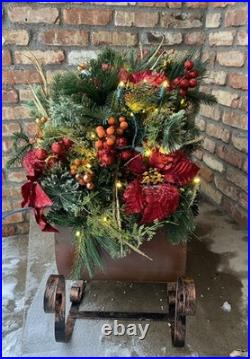 Holiday Living Pre-lit Topiary Sleigh Christmas Display 30 Indoor/Outdoor