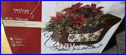 Holiday Living Pre-lit Topiary Sleigh Christmas Display 30 Indoor/Outdoor