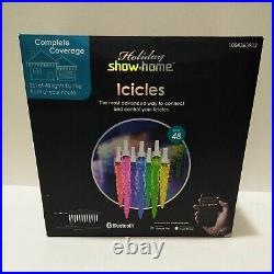 Holiday Show Home 48 Icicle Lights Multi Function/Color & Bluetooth