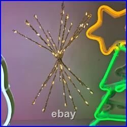 Holiday-Themed Neon Light Display with Gingerbread Man Santa Candy, PICK UP ONLY