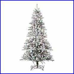 Holiday Time 7.5' Pre-Lit Mystic Spruce Multi & Clear Artificial Tree NEWUNIQUE
