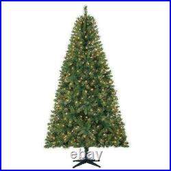 Holiday Time 7.5ft Pre-lit Kennedy Fir Artificial Christmas Tree, Clear