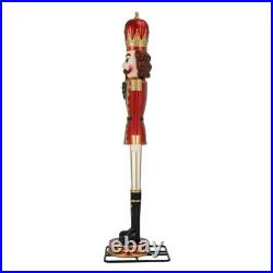 Holiday Time Animated Christmas Nutcracker Blow Mold Decoration, Multicolor, 9